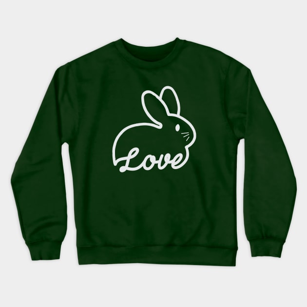 Love bunny Crewneck Sweatshirt by denufaw